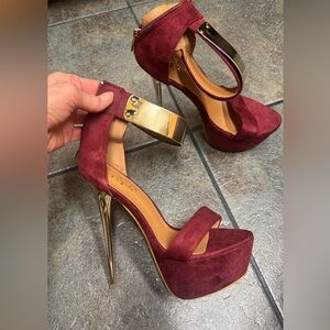 Women's Shoe Collection 5 pairs - Black, Red, Blue, Silver, Houndstooth US 8